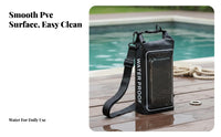 2-in-1 Design Waterproof Phone Pouch Screen-Responsive Screen Friendly PVC Swimming Bag Detachable Shoulder Strap for Beachgoers, Beach
