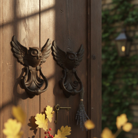Cast Iron Owl Door Knocker Ornate Owl Door Knocker Long-Lasting