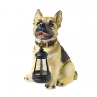 Hanging Lantern Dog Statue Courtyard Outdoor Decoration Weatherproof
