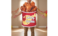 buckets of Fried Chicken Costume Easy to Wear Chicken buckets Costume Lightweight Tunic with Box for Cosplay