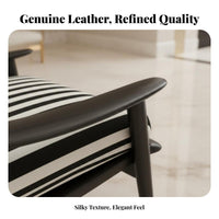 Italian aesthetic Wood Frame suspended Chair Light Luxury Lounge Seating Ergonomic Backrest Indoor Furniture Soft seat padding for Hoteliers, Interior Designers, Homeowners, Living Room, Hotel Lobby, Bedroom, creamice