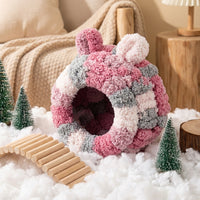 Parrot Nest Round Igloo House, Soft Small Bird House, Warm Winter Sleeping Nest for Birds, Hanging Cage for Medium and Small Parrots