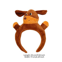Soft Fabric Dog Headband Stage Performance Costume Item Halloween for Party