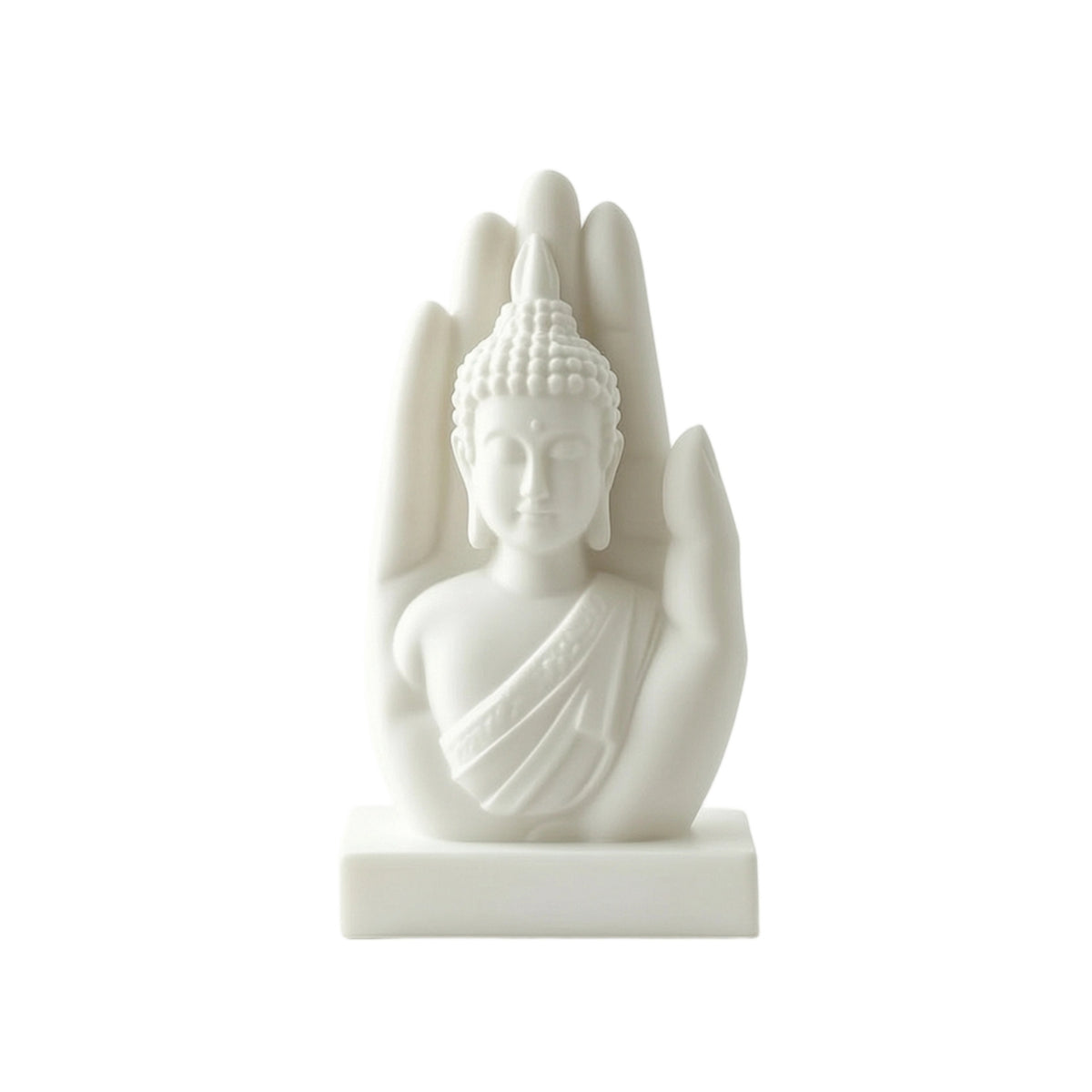 Decorative Sculpture with Base 3D Printed Figurine Artistic for Meditation Room