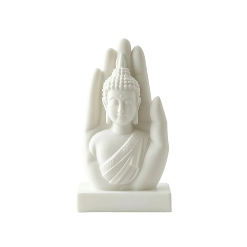 Decorative Sculpture with Base 3D Printed Figurine Artistic for Meditation Room