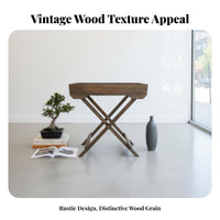Foldable Plant Stool Folding Design Display Stand sturdy Wood for Living Room