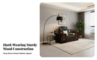 Modern Chinese aesthetic Oriental Wooden Sofa Set sturdy Wood Construction Living Room Furniture Intricate Carving features Seating Group long-lasting Frame for Interior Design aficionados, Homeowners, Families, Villa, Lounge Area, Reception Hall, Den