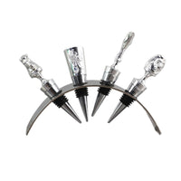Grape Beverage Bottle Stopper with Display Stand Polished for Countertop, Hosts