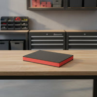 Foam Insert Black-and-Red Layered Foam Insert Textured Storage Padding