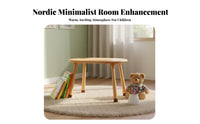 Bean-ShapedShaped Table with rabbit Chairs Easy to Clean kids' Desk and Chair