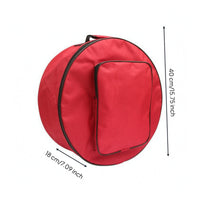 Thickened Handle Snare Drum Bag Zippered Pocket Snare Drum Backpack Portable Instrument Carrier