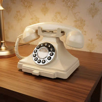 Easy to Use Retro Phone Guestbook Gift Idea Wedding Audio Phone ABS Material Retro Guestbook Telephone Namecard Tray for Brides and Grooms, Party, Hotel
