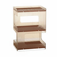 Modern Design C-Shaped Bedside Shelf Space-Saving Nightstand 2-Tier Storage Bedroom Furniture adaptable for Apartment Dwellers, Homeowners, Remote Workers, Small Spaces, Dorm Room, Home Office