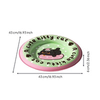 Cooling Bed with Raised Rim Round for Warm Weather, Cats