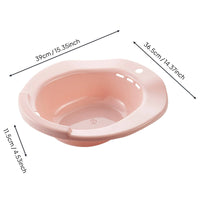 Hemorrhoid Treatment Basin No-Squat Design Postpartum Care Basin Ergonomic over-the-Toilet Sitz Bath for Post-Surgery Patients, Elderly