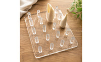 Acrylic Mouthpiece Display Board with Posts Transparent Saxophone Mouthpiece Stand Clear Multi-Slot for Saxophonists, Clarinetists