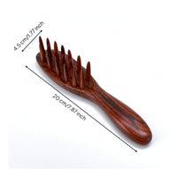 Scalp Massage Comb Ergonomic Rosewood Massage Comb Handheld Hairbrush for Home
