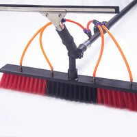 Photovoltaic Panel Cleaning Brush with Water Flow, Telescopic Pole, Glass Cleaner, Car Wash Brush