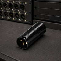 Impedance Matching 3-Contact DMX512 End Plug Electrical Reflection Reduction 3-Contact XLR End Plug Gold Pins XLR Termination Plug Metal Housing