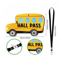 Waterproof Classroom Hallway Pass Long-Lasting Restroom Pass Badge Lightweight for Students