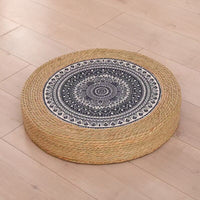 Straw Woven Meditation Cushion Round Floor Cushion