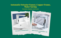 Brass touchless infrared faucet