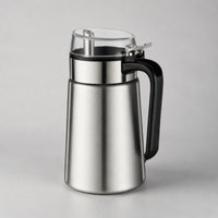 Stainless Steel Oil Pot Side Handle Flip-Top Oil Pot Easy to Clean for Cooking