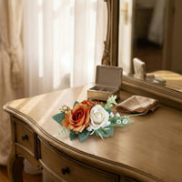 Wrist Corsage and Boutonniere Set Elegant Wrist Corsage Long-Lasting for Bride