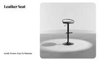 Upholstered rotating Stool Luxury Design Counter Chair Sturdy Frame for Homeowners