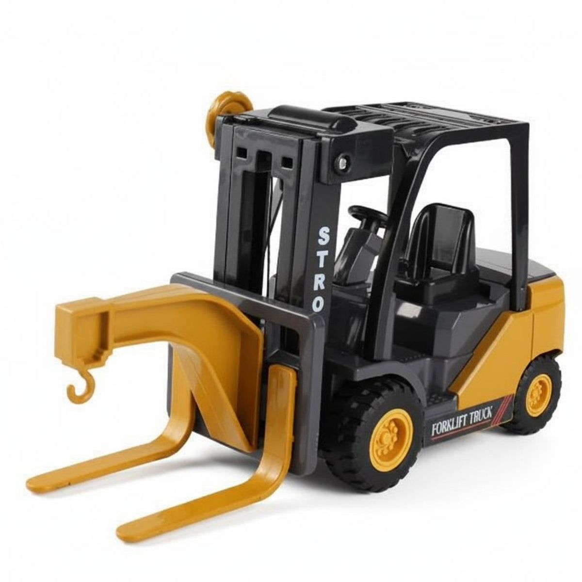 Drop-Resistant Toy Forklift Realistic Design Forklift Toy Adjustable Fork Children's Vehicle for Children, Boys, Toddlers