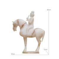 Horse and Rider Sculpture Decorative Horse Statue Sophisticated for Hotel Lobby