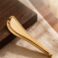 Smooth Facial Massage Stick Polished Body Massage Stick Slender Gua Sha Tool Teardrop-Shaped for Self-Care, Relaxation