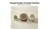 Anti-Scald Heat Insulating Cork Mat Non-Slip Round Cork Coaster Easy to Clean Heat Resistant Table Mat Absorbent for Tea Drinkers, Coffee Lovers, Kitchen, Home, Dining Room, Office
