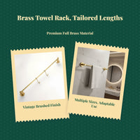 Rustproof bronze double towel rack