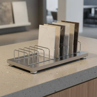 Tile Sample Display Stand Sturdy Duty Tile Display Rack Stone Sample Stand Stable Design Desktop Material Holder for Retail Shop