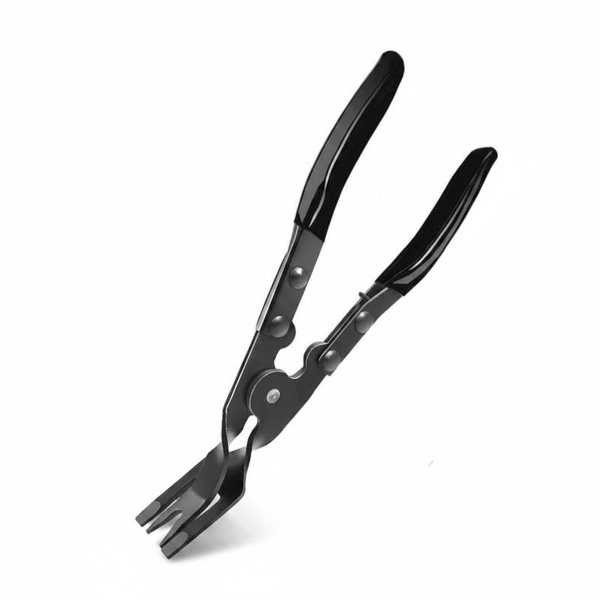 Trim Fastener Removal Tool Long Handle Clip Removal Pliers Precision Pliers with Forked Claw for Mechanics, Hobbyists