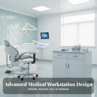Waterproof and Rust-Proof Oral Medical Facility Operation Table Heavy-Duty Construction Veterinary Treatment Station Medical Treatment Cabinet Locking Casters for Dentists, Veterinarians, Laboratory Technicians, Hospital, Laboratoryoratory Oratory, Office