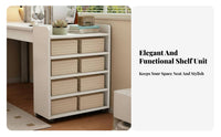 5-Tier Mobile Bookcase Multi-Layer Storage Mobile Shelving Mobile Single Unit