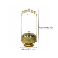 Gold Buffet Chafing Dish Large Capacity Chafing Dish Leak-Resistant Design 8L Buffet Warmer for Hotels, Banquet