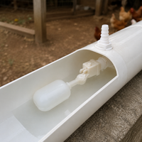 Livestock Waterer Trough Valve, Automatic Fill Inlet Controller, 3/4 Inch Hose Connection, Poultry Farm Water Valve