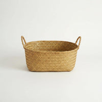 Woven Storage Basket Handwoven Storage Basket with Handle Lightweight