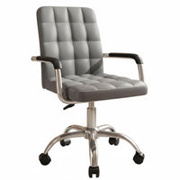 Ergonomic Computer Chair Highspine Support Upholstered Caster Chair Padded Comfort Plush Upholstery for Poker Players, Workplace