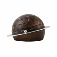 Wooden Desk Calendar Perpetual Office Decor Easy to Adjust