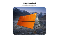 Retains Body Heat Mylar Emergency Blanket Highly Reflective Emergency Tube Tent Ultralight for Survivalists, Backpackers, Camping, Hiking