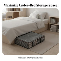 Under-Bed Storage container Foldable Under-Bed Storage Bag Large Capacity for Renters