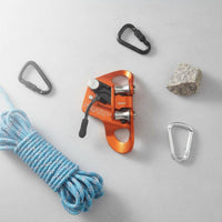 Chest Ascender High-Strength Aluminum Alloy Climbing Ascender Toothed Cam Mountaineering Rope Grab for Climbers, Cavers