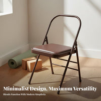 Foldable Iyengar Mind-Body Practice Chair Sturdy Construction Mind-Body Practice Inversion Chair Heavy Duty Fitness Equipment High Load-Bearing for Yogis