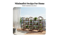 Multi-Level Planter Stand Artistic Design Tree-Shaped Pot Stand Space-Saving Easy Assembly for Gardeners, Office