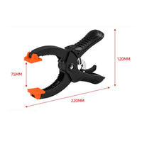 Duty Carpentry Clamp Micro-Adjustment Locking Ratchet C-Clamp Non-Marring Pads Clamping Tool for Garage