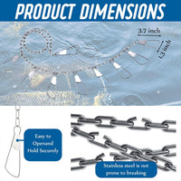 Anti-Tangle Fish Stringer Clip with Yellow Duck Float
